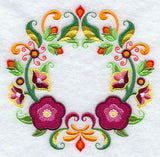 Hollyhock Wreath