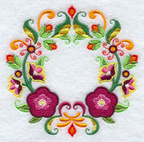 Hollyhock Wreath