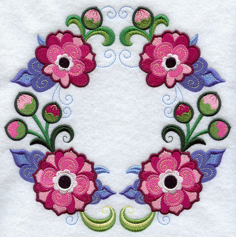 Peony Wreath
