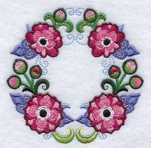 Peony Wreath