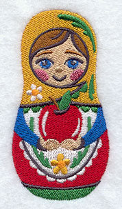 Matryoshka Doll with Apple