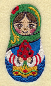 Matryoshka Doll with Poppies
