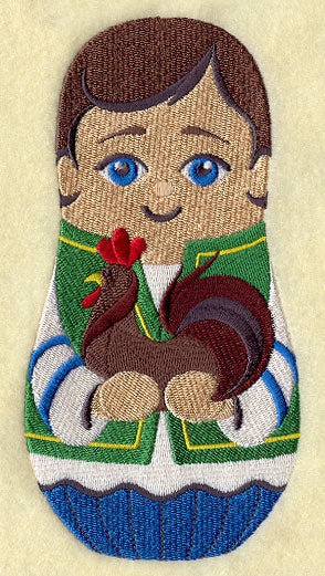 Matryoshka Doll with Rooster