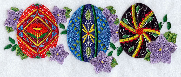 Pysanka Egg Trio