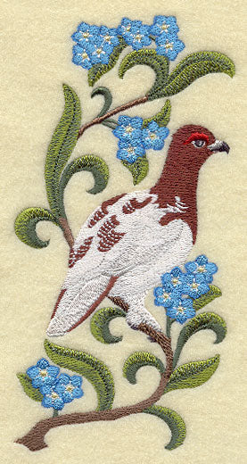 Alaska Willow Ptarmigan and Forget-Me-Not Medley
