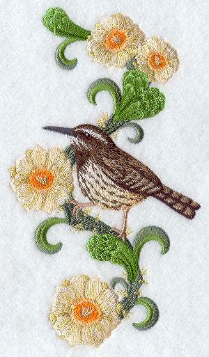 Arizona Cactus Wren and Saguaro Cactus Blossom Medley