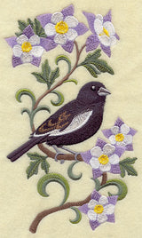 Colorado Lark Bunting and Columbine Medley