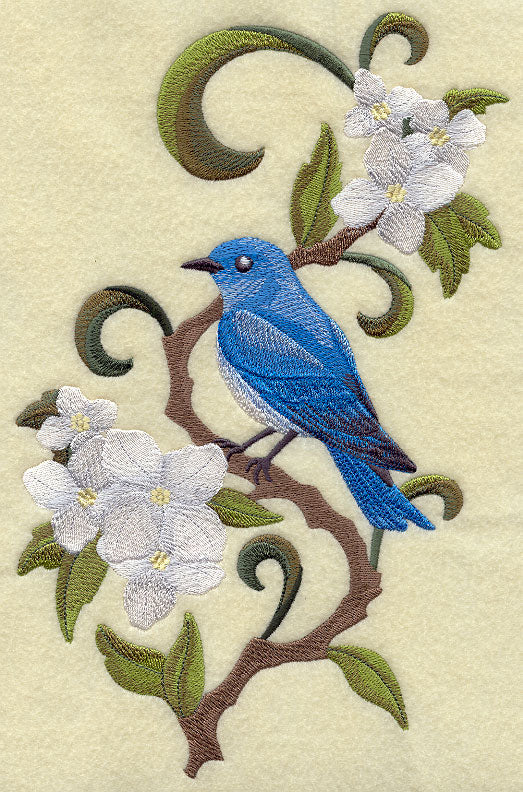 Idaho Mountain Bluebird and Syringa Medley