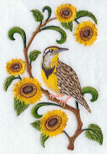 Kansas Western Meadowlark and Sunflower Medley
