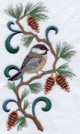 Maine Chickadee and Pine Cone Medley