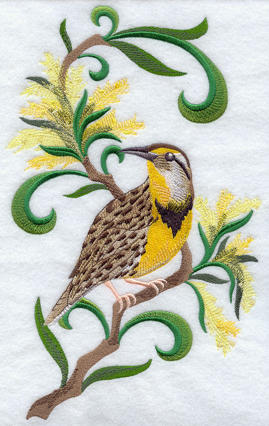 Nebraska Western Meadowlark and Goldenrod Medley