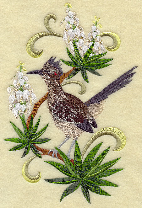 New Mexico Roadrunner and Yucca Flower Medley
