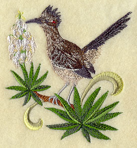 New Mexico Roadrunner and Yucca Flower Medley