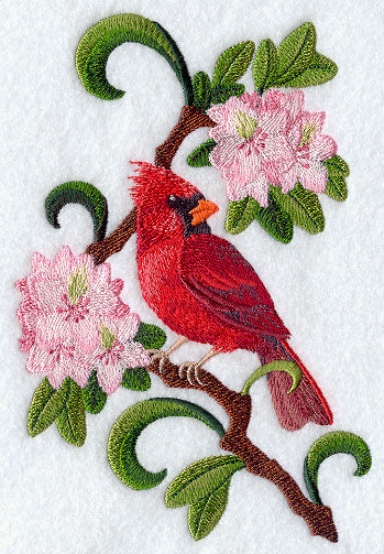 West Virginia Cardinal and Rhododendron Medley