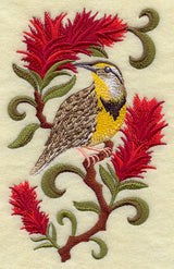 Wyoming Western Meadowlark and Indian Paintbrush Medley