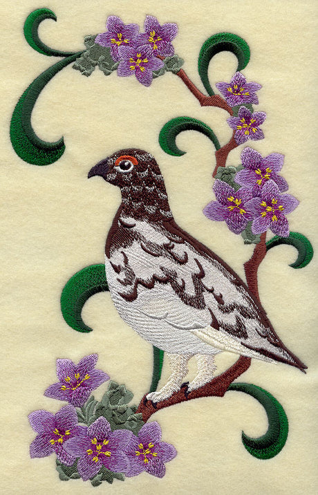 Nunavut Rock Ptarmigan and Purple Saxifrage Medley