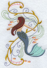 Mermaid in Fantasy Waves