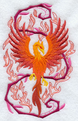 Phoenix in Fantasy Flames