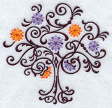 Filigree Tree with Flowers