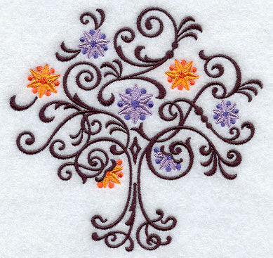 Filigree Tree with Flowers