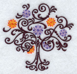 Filigree Tree with Flowers