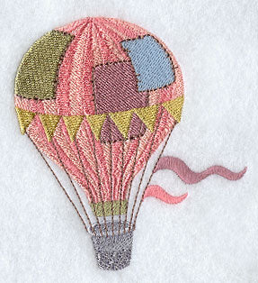 Patchwork Balloon and Thimble Basket