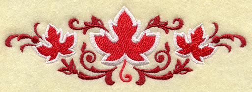Maple Leaves and Swirls