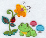 Cozy Country Frog and Flower