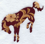 Leather-Tooled Bronc