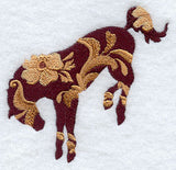 Leather-Tooled Bronc