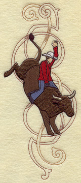 Wild Side Bull Rider Border - Cowboy
