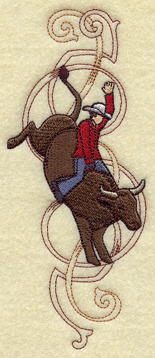 Wild Side Bull Rider Border - Cowboy