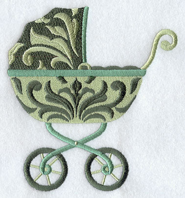 Damask Baby Buggy