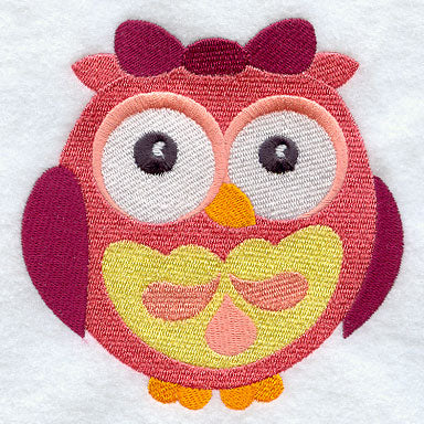 Wide-Eyed Baby Girl Owl