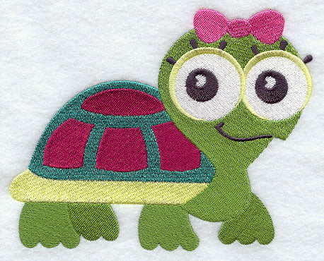 Wide-Eyed Baby Girl Turtle