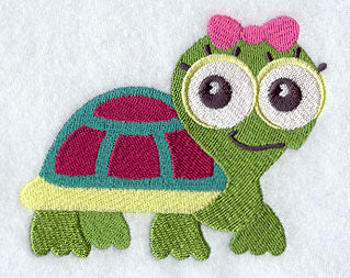 Wide-Eyed Baby Girl Turtle