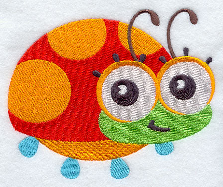 Wide-Eyed Baby Girl Ladybug