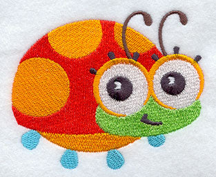 Wide-Eyed Baby Girl Ladybug