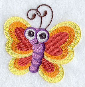 Wide-Eyed Baby Girl Butterfly