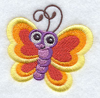 Wide-Eyed Baby Girl Butterfly