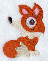 Wide-Eyed Baby Girl Fox