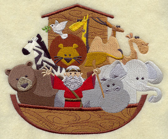 Noah's Ark with Noah and Animals