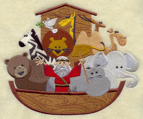 Noah's Ark with Noah and Animals