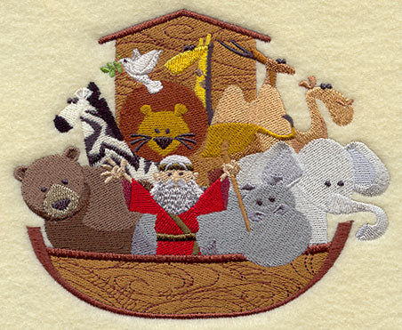 Noah's Ark with Noah and Animals
