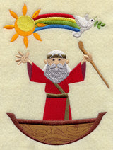 Noah's Ark Noah and Rainbow Stack