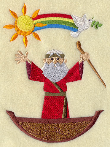 Noah's Ark Noah and Rainbow Stack