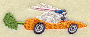 Rabbit Racer in Carrot Car