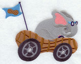 Elephant Racer in Peanut Car