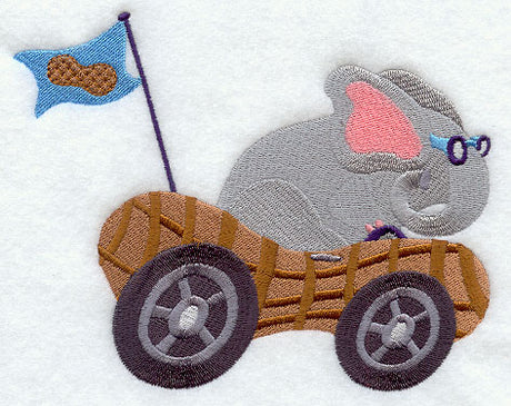 Elephant Racer in Peanut Car
