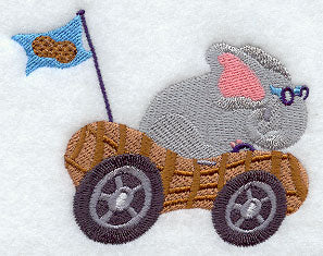 Elephant Racer in Peanut Car